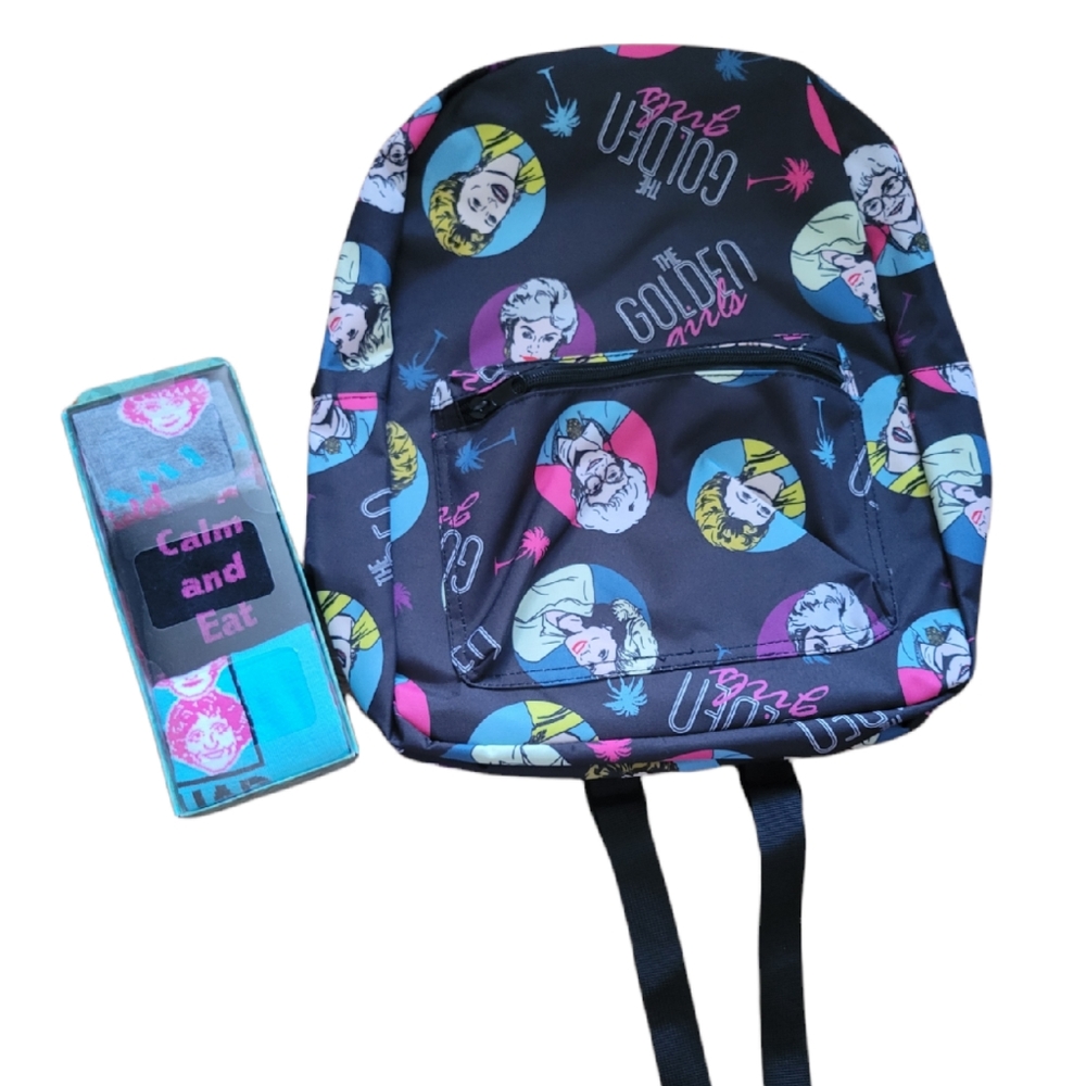 *NEW* ABC Studios Golden Girls 16" Backpack and Crew Sock Set